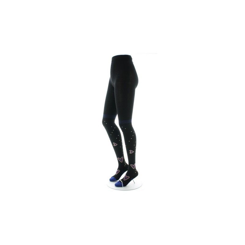 Berthe Aux Grands Pieds Collants coton femme cœur