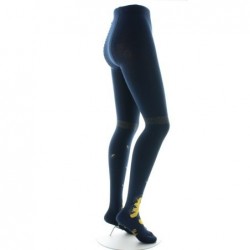 Berthe Aux Grands Pieds Collants coton femme feuilles d'or - Image 3