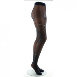 Berthe Aux Grands Pieds Collants 30D marine Hirondelles grises - Image 3