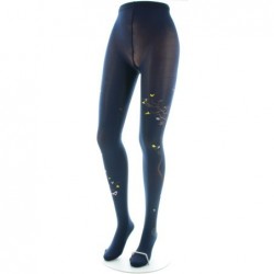 Berthe Aux Grands Pieds Collants 40D Arbre marine et Oiseaux jaunes - Image 2