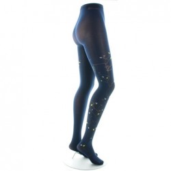 Berthe Aux Grands Pieds Collants 40D Arbre marine et Oiseaux jaunes - Image 3