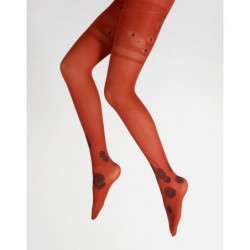 Berthe Aux Grands Pieds Collants Feu d'Artifice Marine sur fond Rouge - Image 5