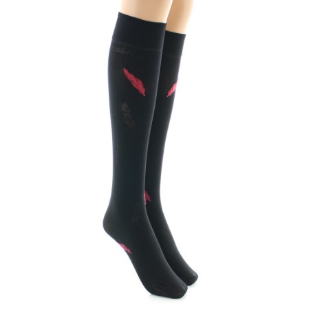 Berthe Aux Grands Pieds Mi-bas femme 40D plume