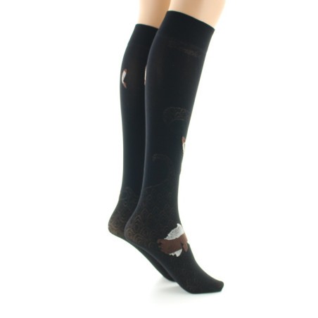 Berthe Aux Grands Pieds Mi-bas femme 40D poissons