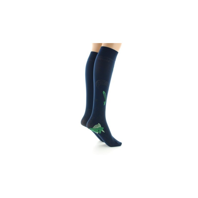 Berthe Aux Grands Pieds Mi-bas femme 40D poissons