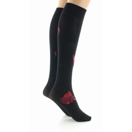 Berthe Aux Grands Pieds Mi-bas femme 40D poissons