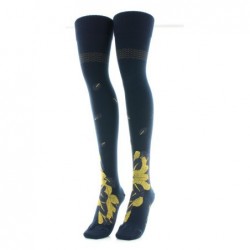 Berthe Aux Grands Pieds Jambières femme coton feuilles d'or - Image 3