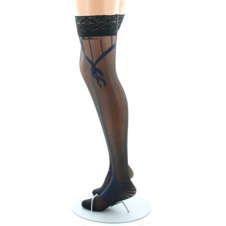 Berthe Aux Grands Pieds Bas autofixants sexy et chics Noeuds Marine