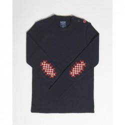 Pull marin Femme Pois rouges