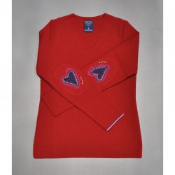 Pull col V femme mérinos...