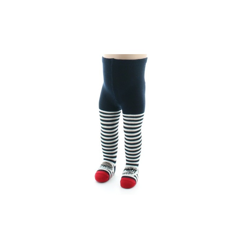 Berthe Aux Grands Pieds Collants Rayures et  clin d'œil