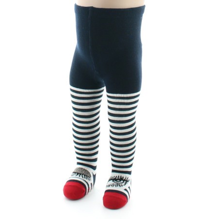 Berthe Aux Grands Pieds Collants Rayures et  clin d'œil