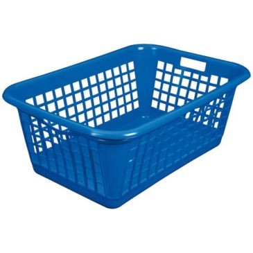 ALUMINIUM ET PLASTIQ Corbeille à linge 60 L Bleue