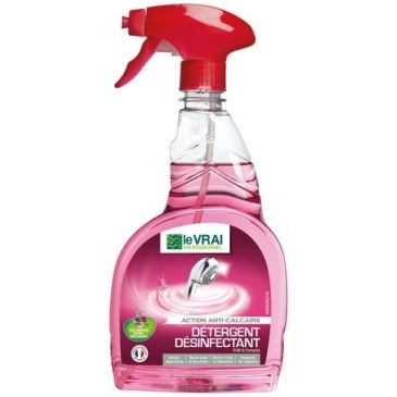 LE VRAI Détergent désinfectant sanitaires 5 en 1 - Spray 750 ml