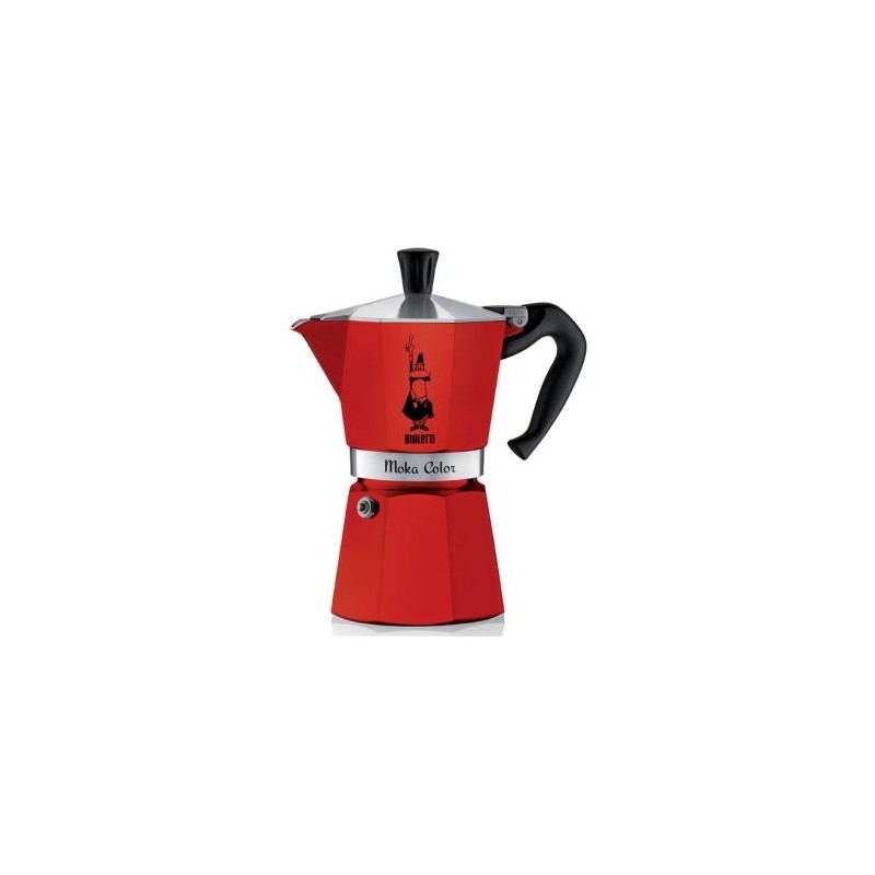 BIALETTI Cafetière italienne 6 tasses Rouge - Moka Express Color