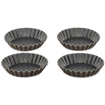 TEFAL Lot de 4 moules à tartelettes 11 cm - Perfect Bake