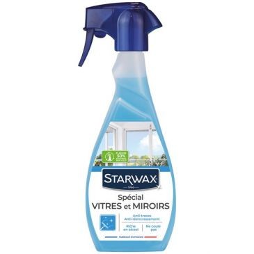 STARWAX Nettoyant Vitres avec alcool Pulvérisateur 500ml
