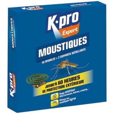 Kpro Moustiques spirales boîte de 10 Kapo Expert