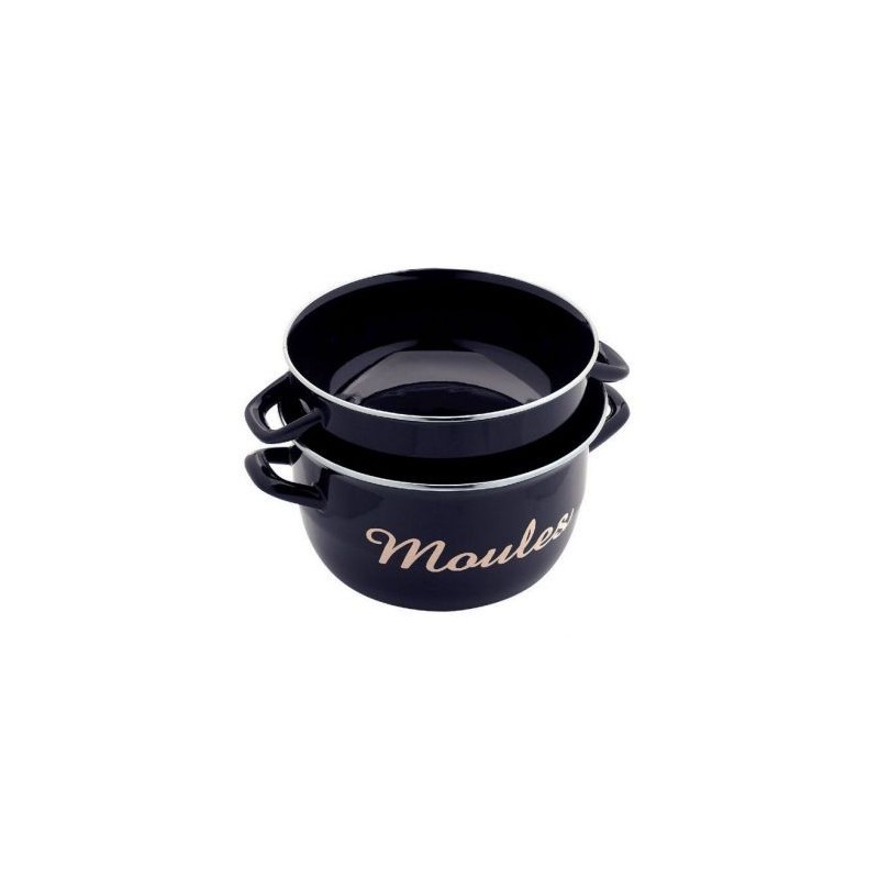 BAUMALU Marmite à moules 24 cm Noire