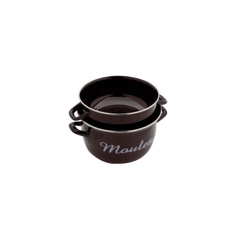 BAUMALU Marmite à moules 18 cm Noire