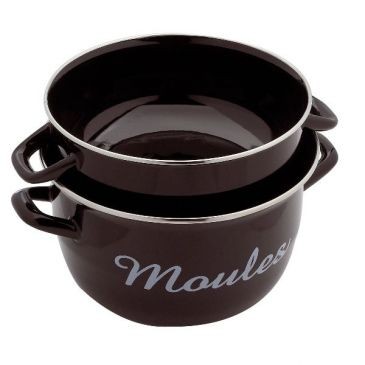 BAUMALU Marmite à moules 18 cm Noire