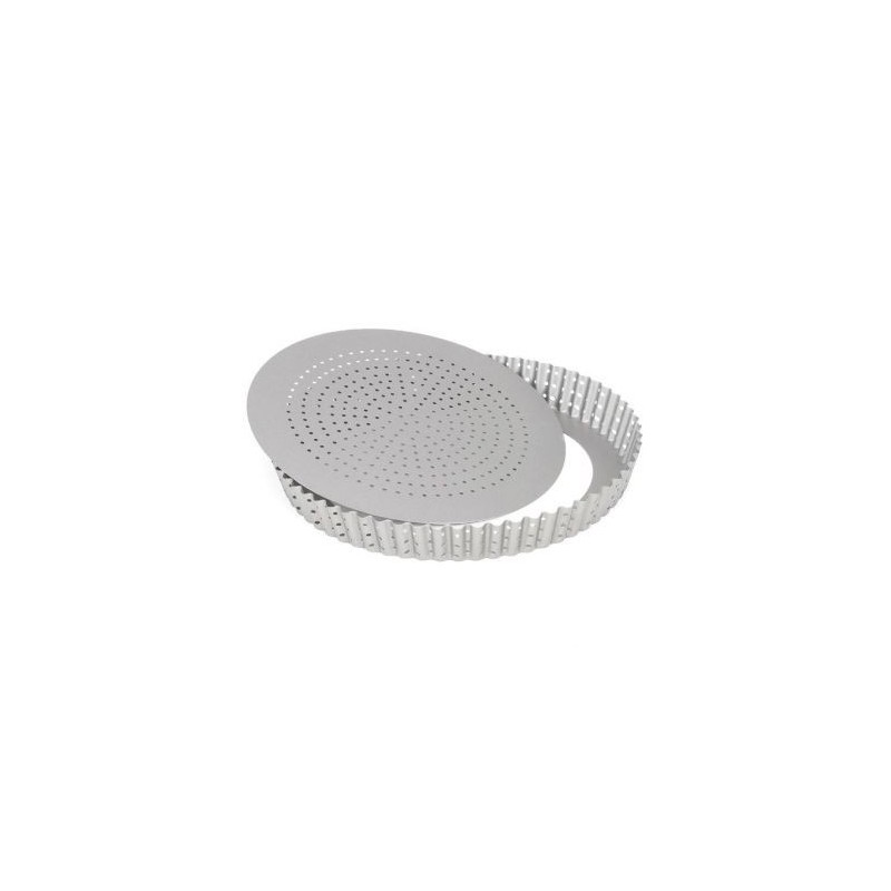 Patisse Moule à tarte perforé 24 cm - Silver Top