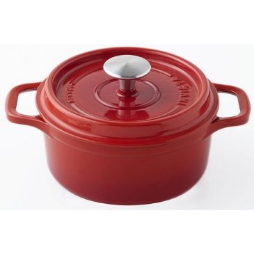 Invicta Cocotte en fonte ronde 22 cm Rubis
