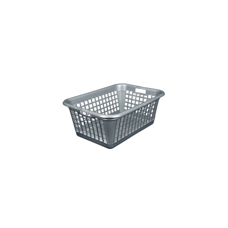 ALUMINIUM ET PLASTIQ Corbeille à linge 60 L Gris Silver