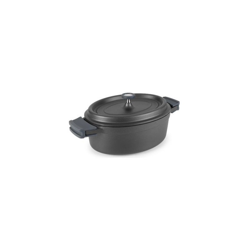 Lacor Cocotte ovale 26 cm Noire - Fundicion