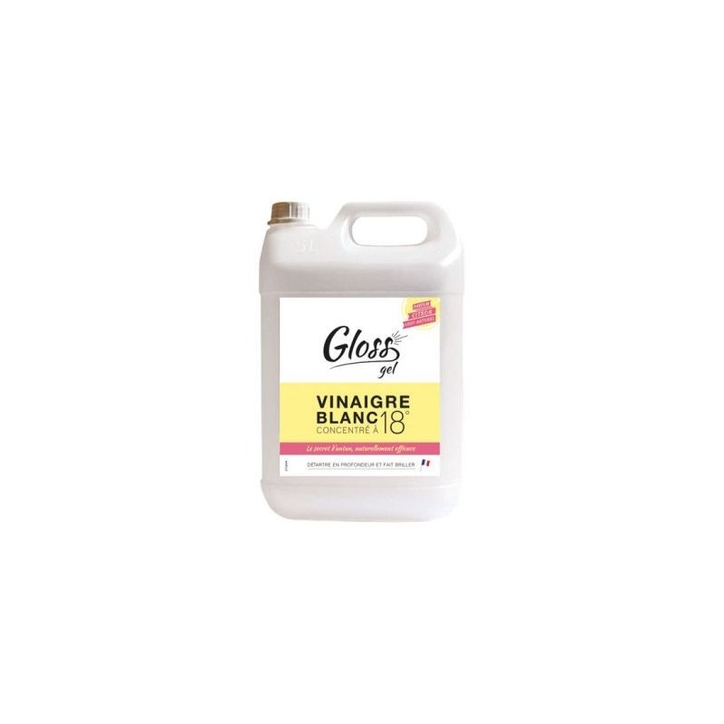 GLOSS Vinaigre blanc 18 degré 5 L