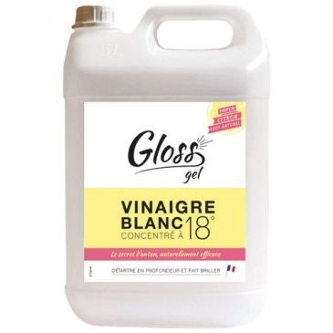 GLOSS Vinaigre blanc 18 degré 5 L