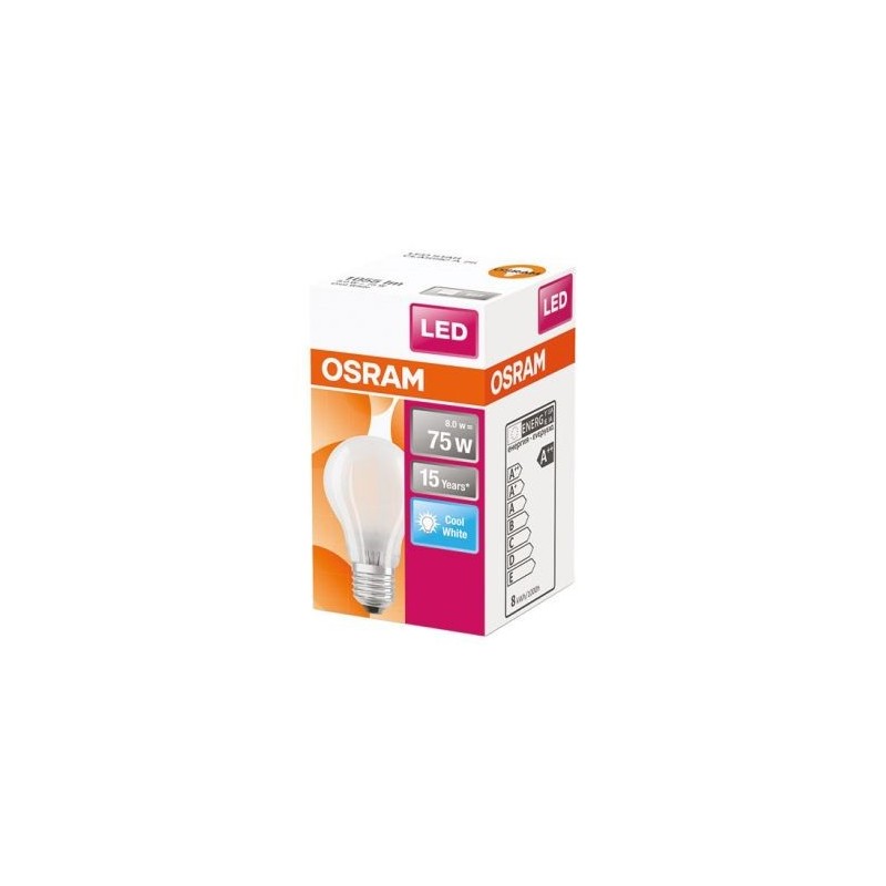 OSRAM Ampoule led standard verre depoli 8W75 E27 froid