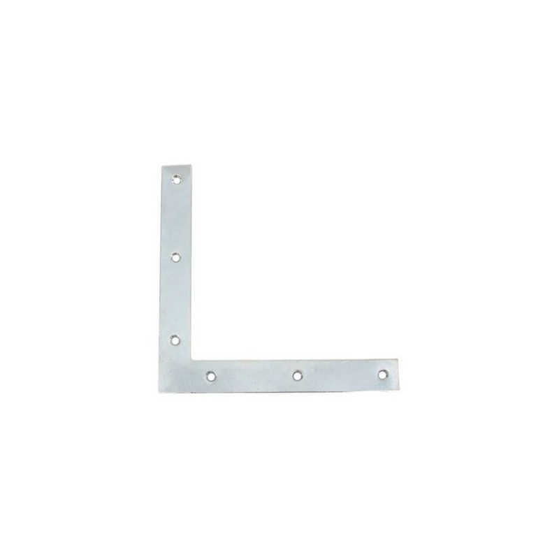 Afbat Equerre fenêtre têtes carrées 20x2 l.140 zingué blanc