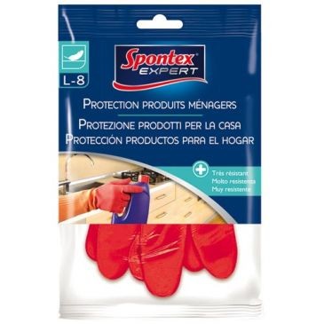 SPONTEX EXPERT Gant protection chimique taille 8 latex