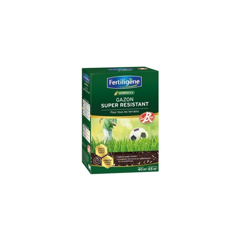 Fertiligene Gazon super résistant Label Rouge 40m² 1kg