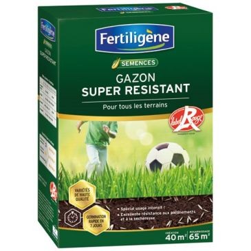 Fertiligene Gazon super résistant Label Rouge 40m² 1kg