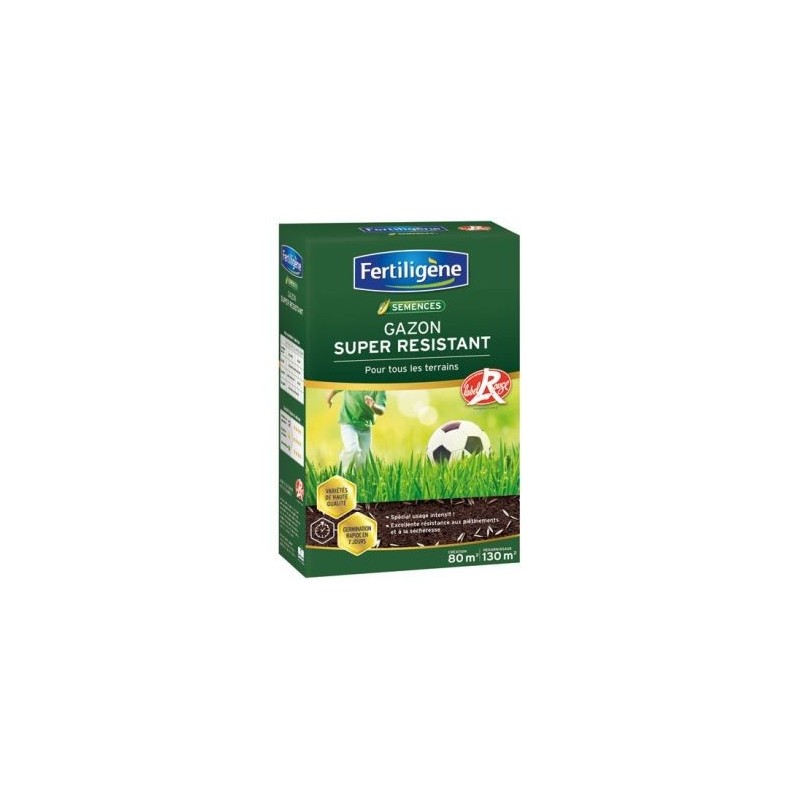 Fertiligene Gazon super résistant Label Rouge 80m² 2kg