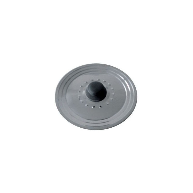 BAUMALU Couvercle inox avec trou vapeur - Diamètre 28/32 cm