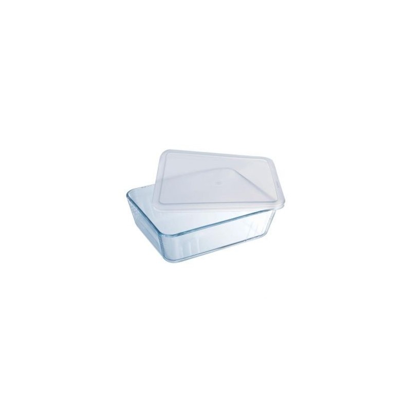 PYREX Plat rectangulaire avec couvercle 22 x 17 cm - Cook & Store Classic