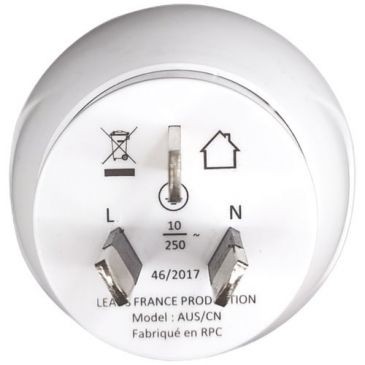 Ite design Adaptateur prises France - Australie - Chine 240V-2400W