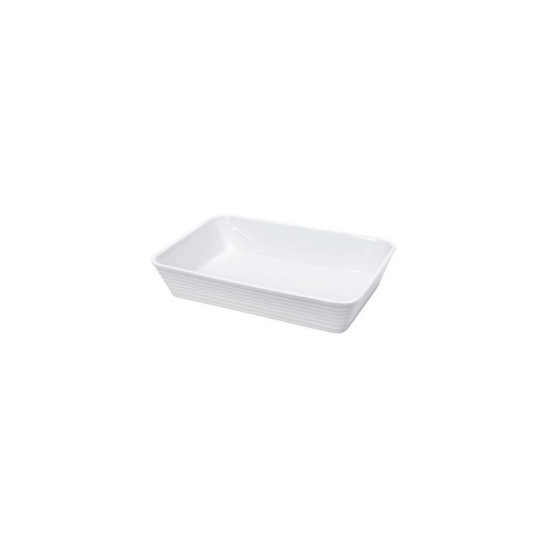 KUCHENPROFI Plat à four rectangulaire 30 x 21 cm - Blanc