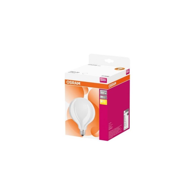 OSRAM Led globe 125mm dépolie 10w100 e27 ch