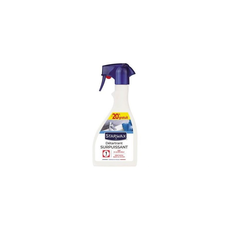 STARWAX Détartrant surpuissant salle de bain pulvér. 500ml +20%