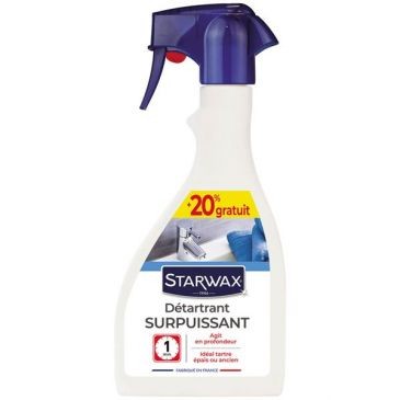 STARWAX Détartrant surpuissant salle de bain pulvér. 500ml +20%