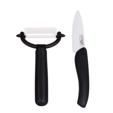 Jean Dubost Set Couteau Office 8 cm + Éplucheur - Céramic