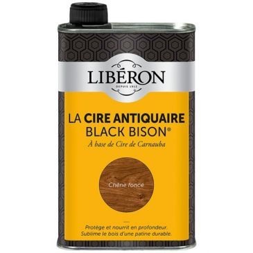 Liberon Cire Black bison 0.5L chêne foncé