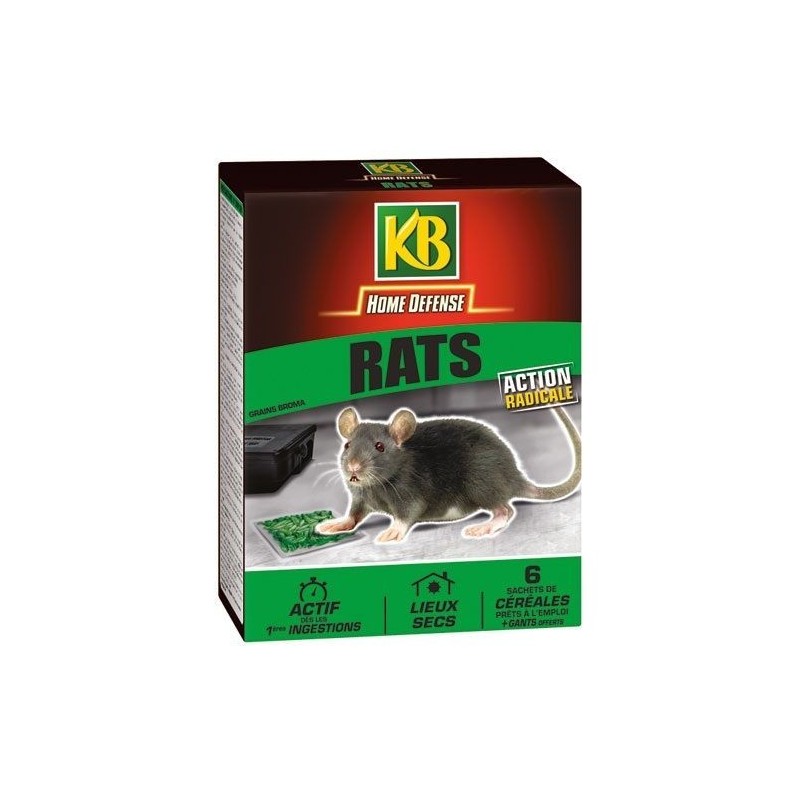 KB Home Defense Home defense rat céréales sachet 10 x15g /nc