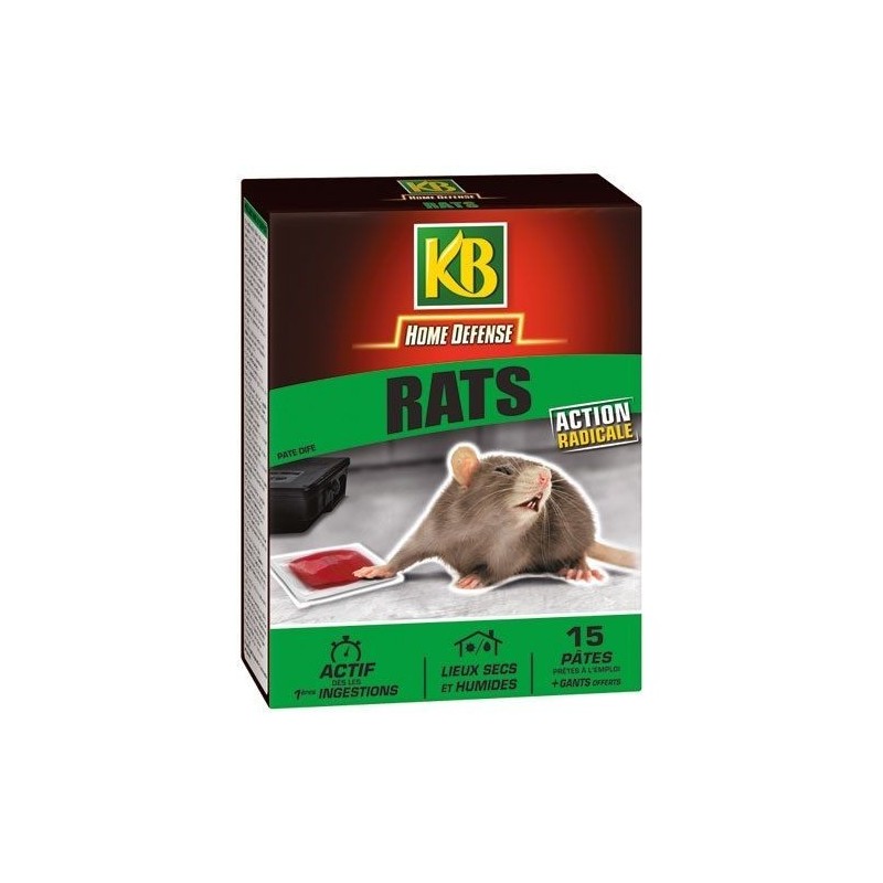 KB Home Defense Home defense rat pâte 15x10g /nc