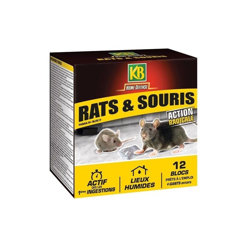KB Home Defense Home defense rat souris blocs 12x20g /nc