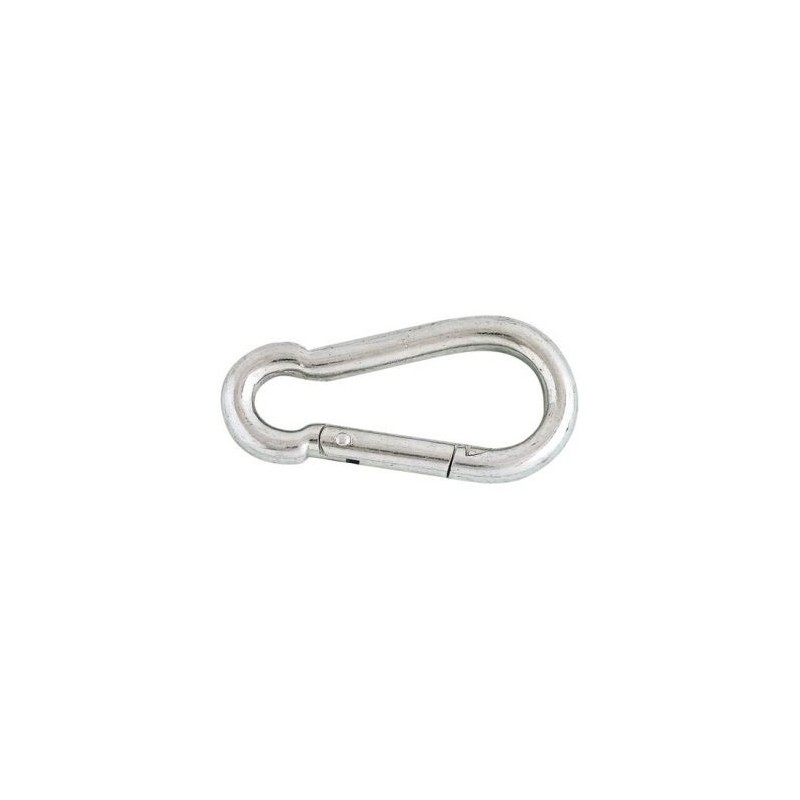 CHAPUIS Mousqueton pompier acier zingué Ø6mm long.60mm blister 2